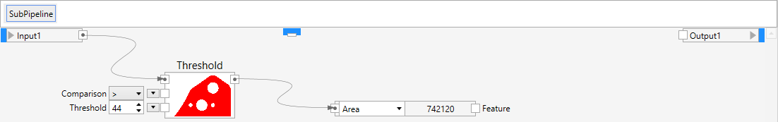 Calculating the area.