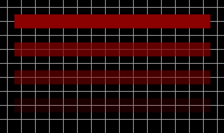 Pen opacity on black background